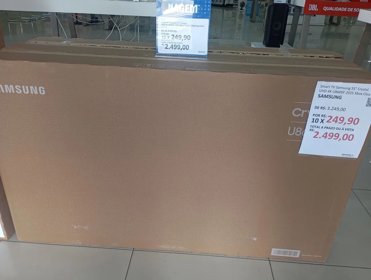 tv Samsung 55"lacrada com NF 