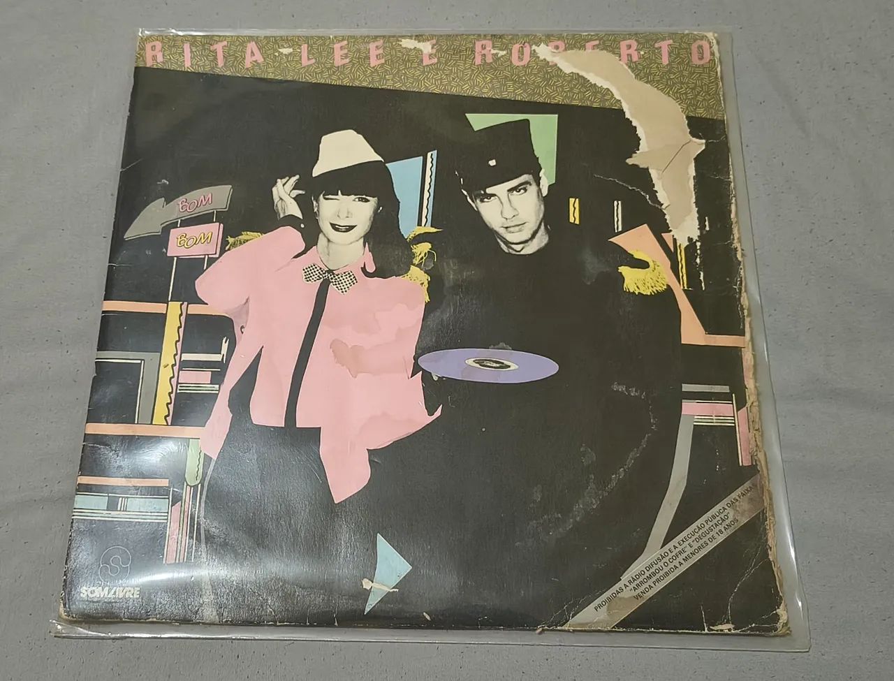 LP Vinil Rita Lee e Roberto de Carvalho BomBom raridade 