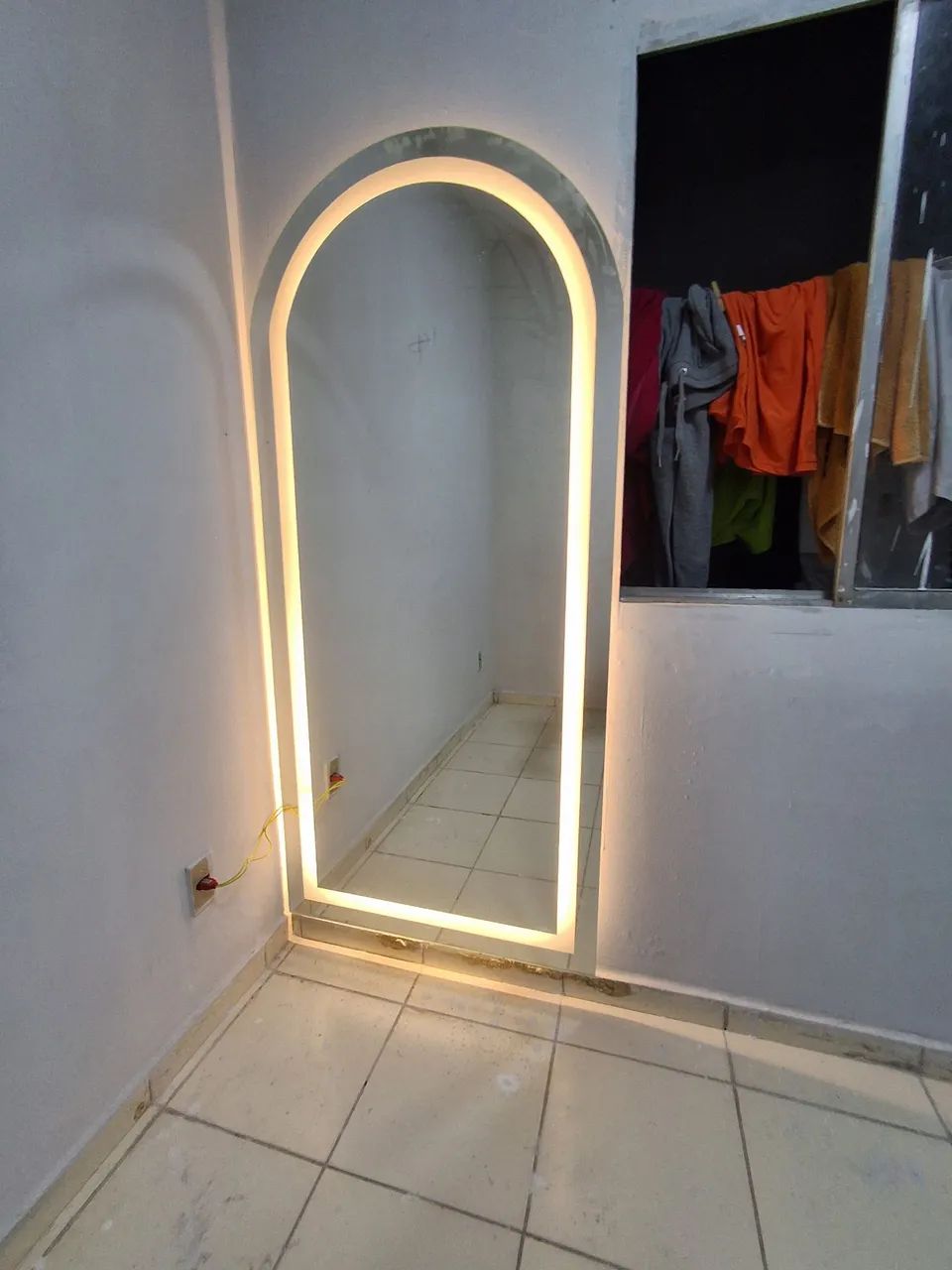 Espelho 80x180 Jateado com led - Foto 3