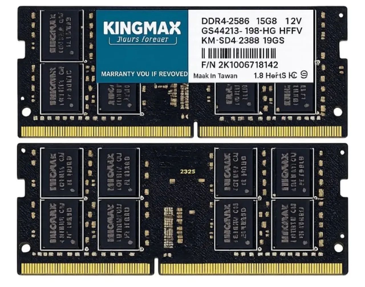 Memoria Ram Notebook DDR4 16GB 2666Mhz - KingMax (Com garantia