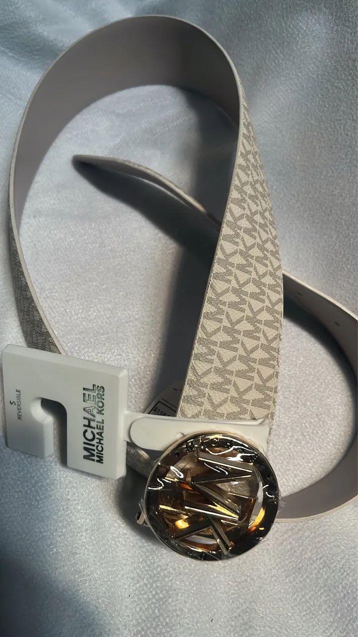 Cinto dupla face em couro TAM S da Michael Kors