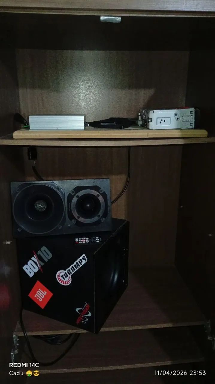 KIT SOM AUTOMOTIVO COMPLETO C/ FONTE 60A - FUNCIONANDO 100%