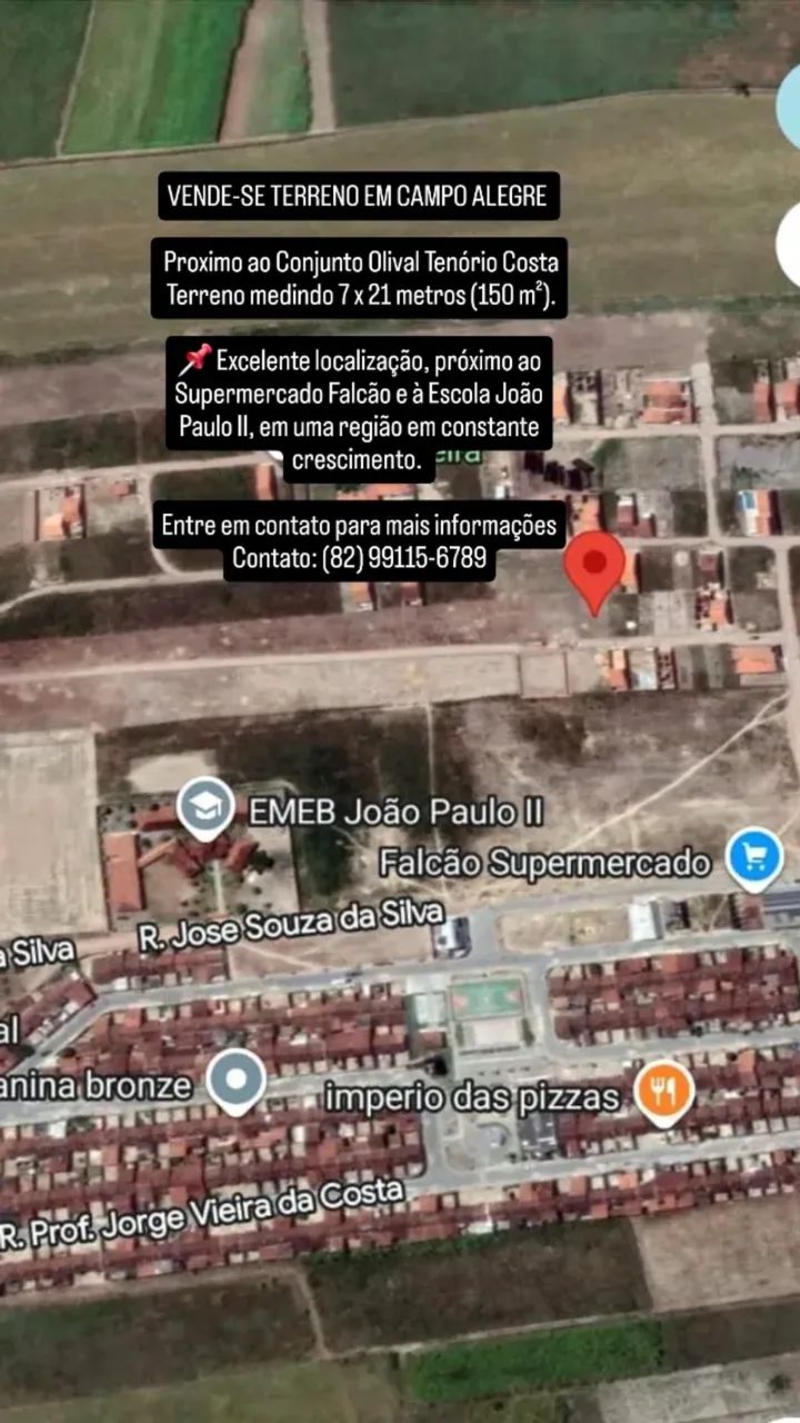 VENDE-SE TERRENO EM CAMPO ALEGRE - AL