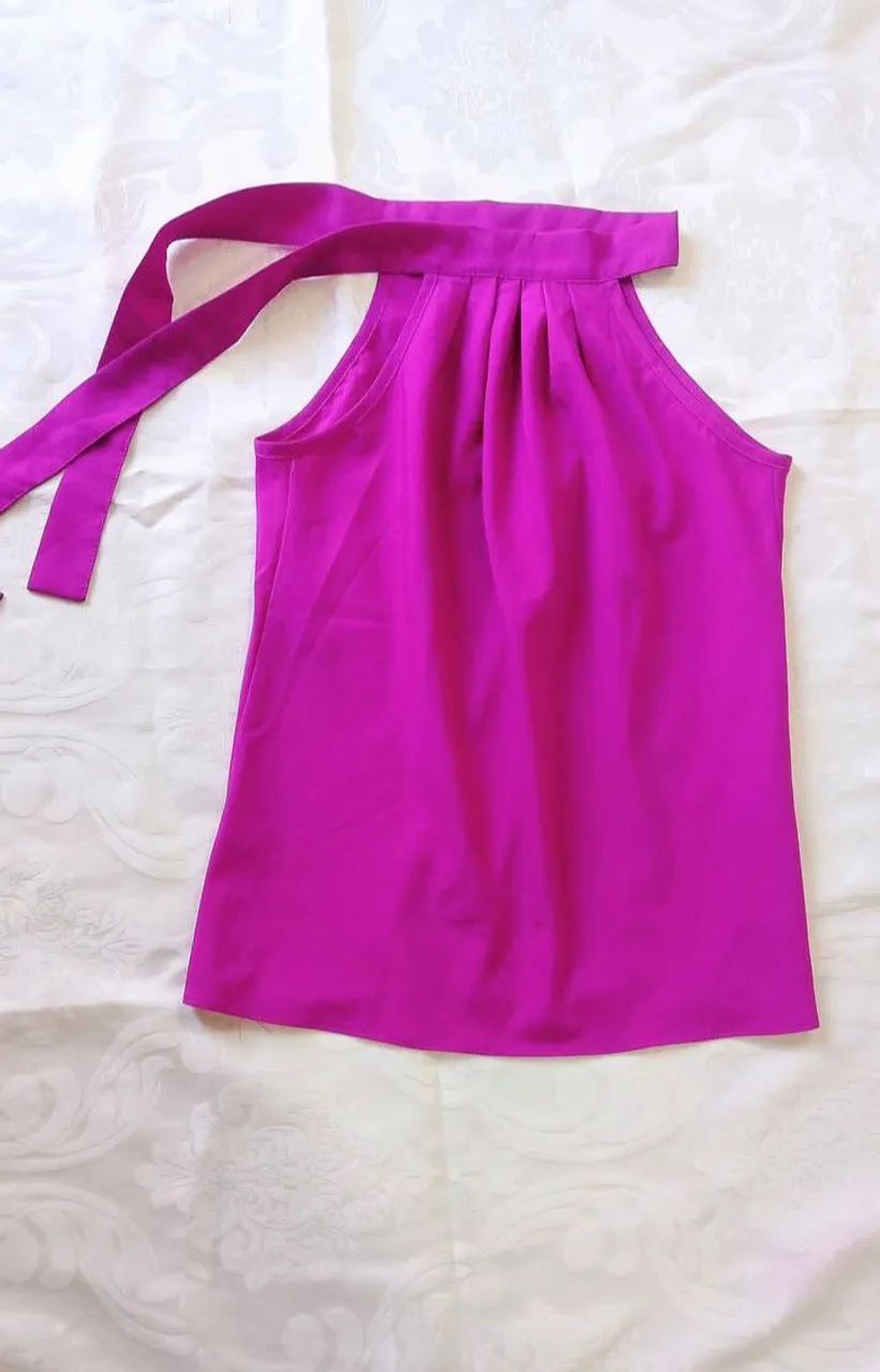 Blusa Regata gola alta Roxa  - seminova - Foto 4