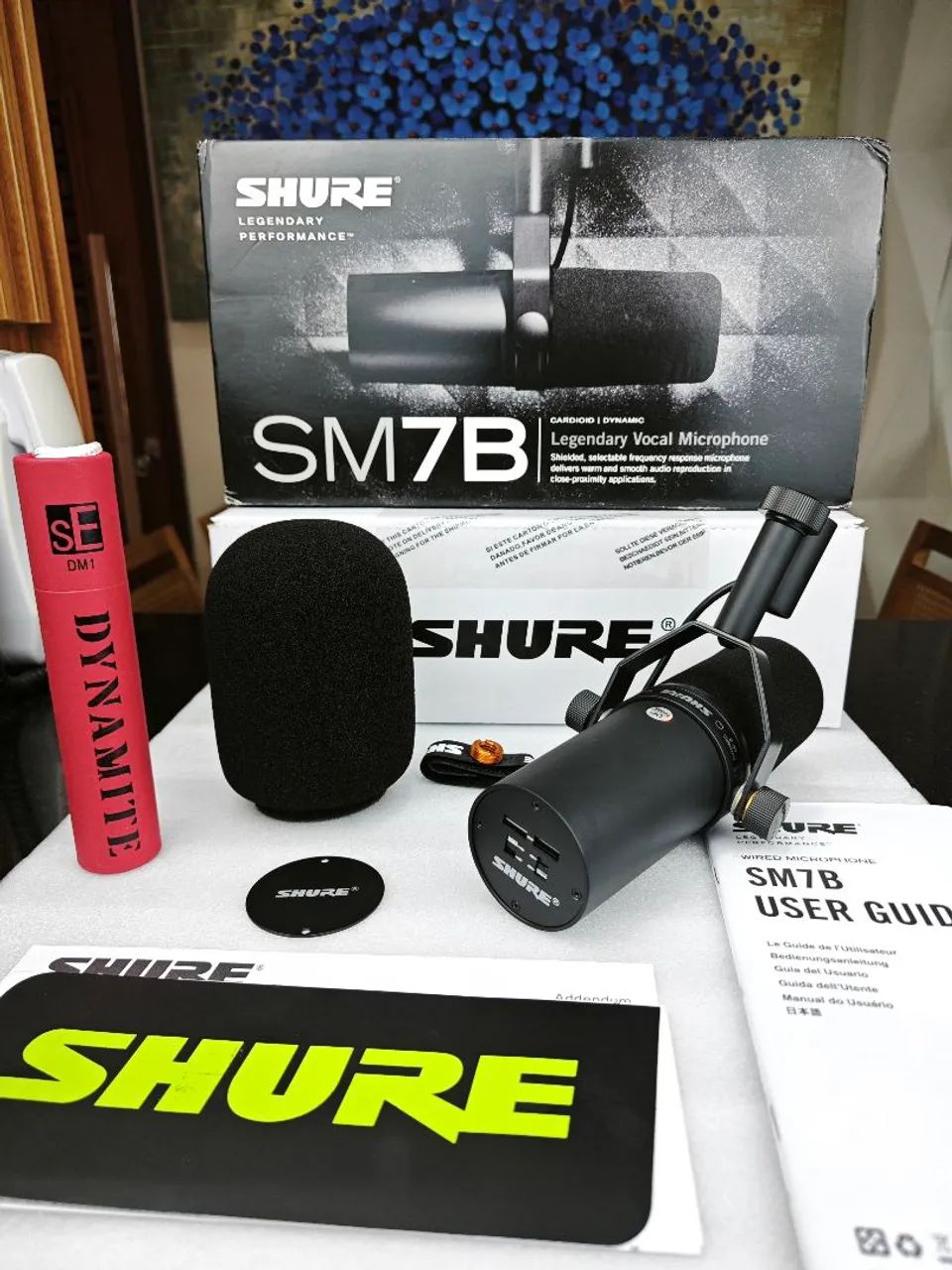 MICROFONE SM7B DINÂMICO + PRÉ AMPLIFICADOR DINAMYTE  - Foto 3