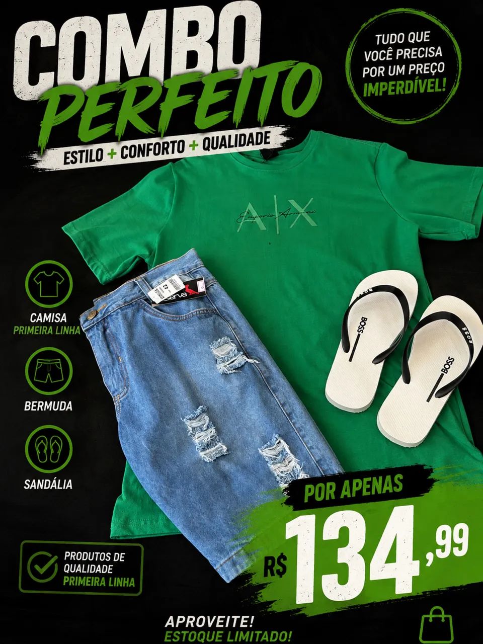 Vendemos roupas, acessórios 