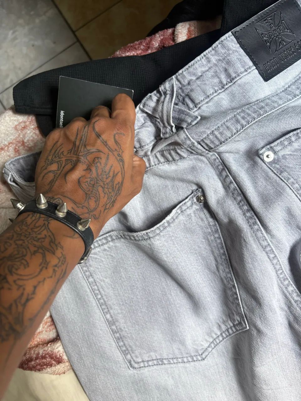 Calça Jeans Santo Long Flare Black Ice - Foto 4