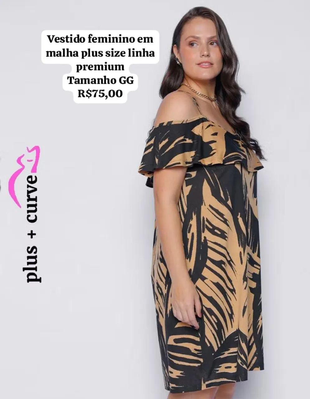 Vestido plus size tamanho GG em malha  - Foto 2