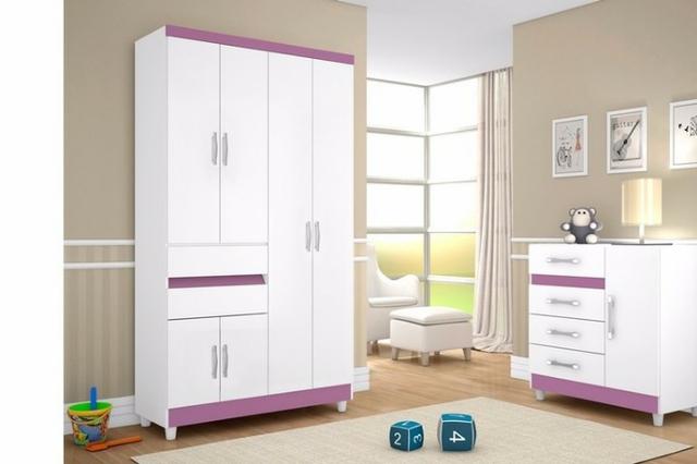 Guarda-Roupa Araplac 1160 6 Portas 2 Gavetas Flex * - Foto 4