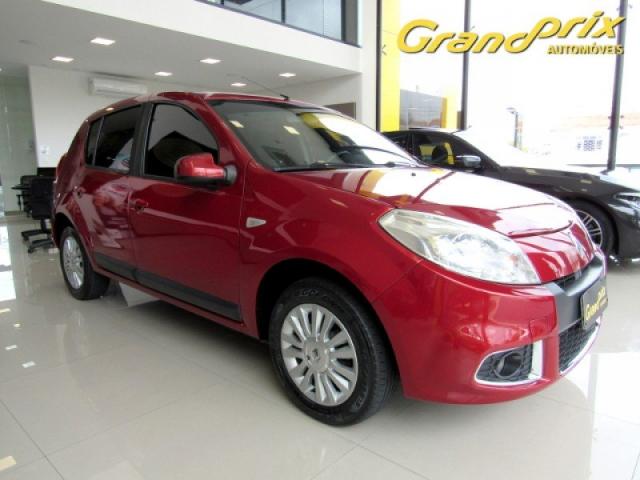 SANDERO 2012 1.6 PRIVILÉGE 16V FLEX 4P AUTOMÁTICO VERMELHO COMPLETO!