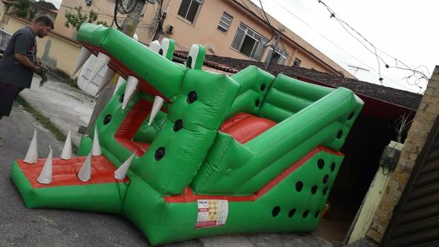 Tobogã Jacaré e Leão kid play