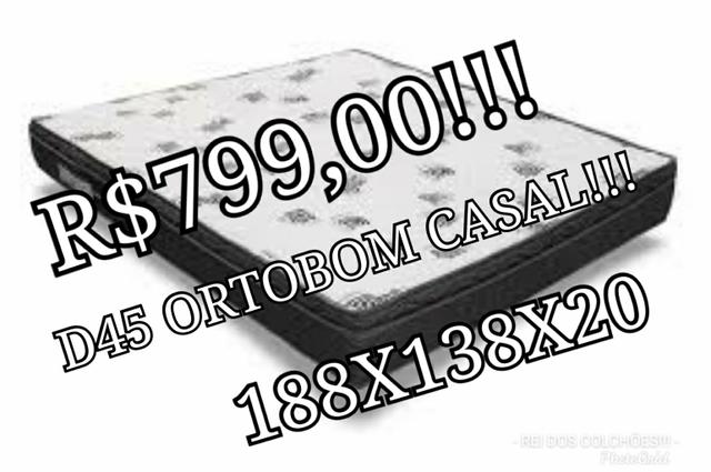 Black friday!!!!colchão d45 ortobom casal!!!r$799,00!!!em ate 10x