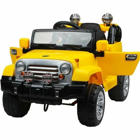 Jipe elétrico com controle 12v amarelo bel