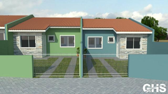 Casas novas 3 dormitorios bairro jd ceu azul campo largo, entrada facilitada - Foto 2