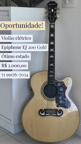 Violão Epiphone EJ200 Gold