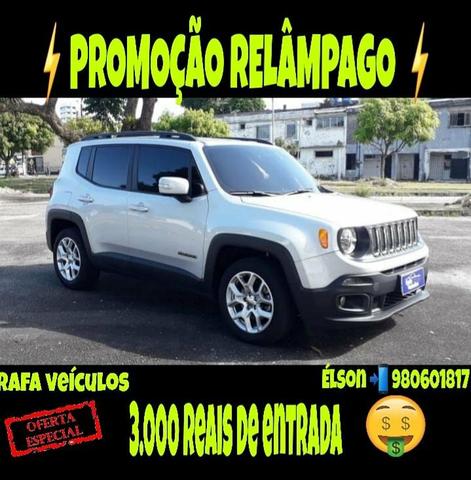 Promoção relâmpago jeep renegade 1.8 2016 com r$ 3.000 mil de entrada