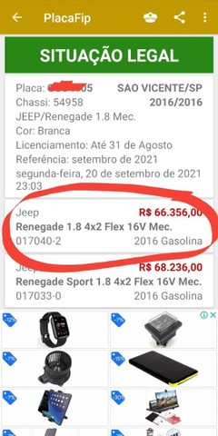 RENEGADE ABAIXO DA FIPE!