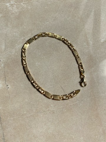 Pulseira Italiana em Ouro 18k Raridade 