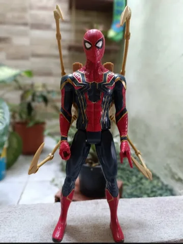 Boneco Action Figure Homem Aranha Spiderman Preto 17 Cm A6