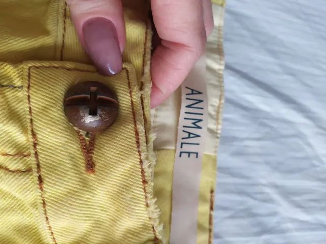 Saia jeans amarela 36 - Foto 4