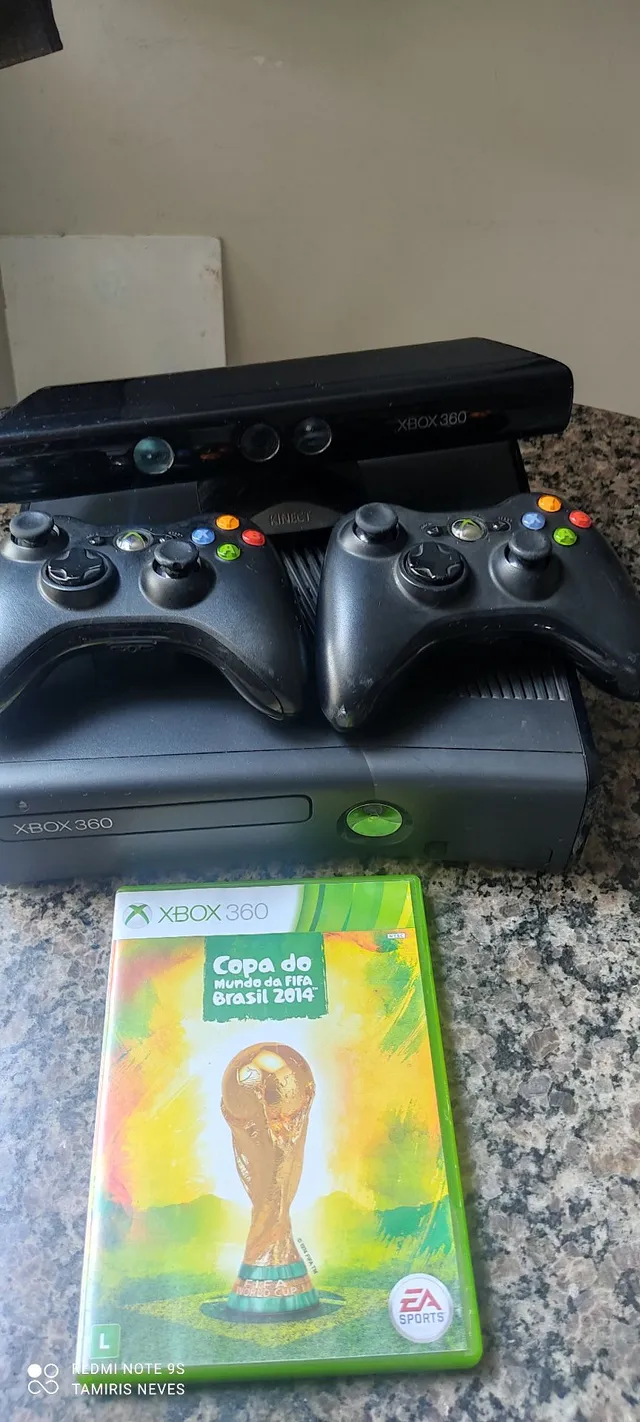 Xbox 360 Super Slim + Controle E Jogo Tudo Ok