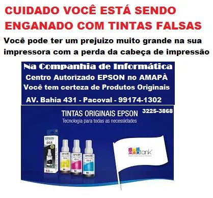 Tinta Originais Epson no Amapá - Cuidado com as falsas - Foto 2