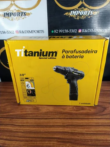 ! Entrega grátis ! Parafusadeira Titanium com 1 bateria