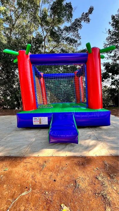 Castelinho pula pula coqueiro 3x3m com motor - Foto 3