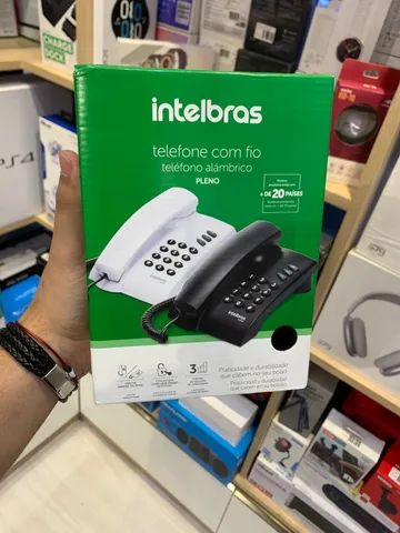 Telefone Com Fio Pleno IntelBras - Produto Novo - Somos Loja Fisica