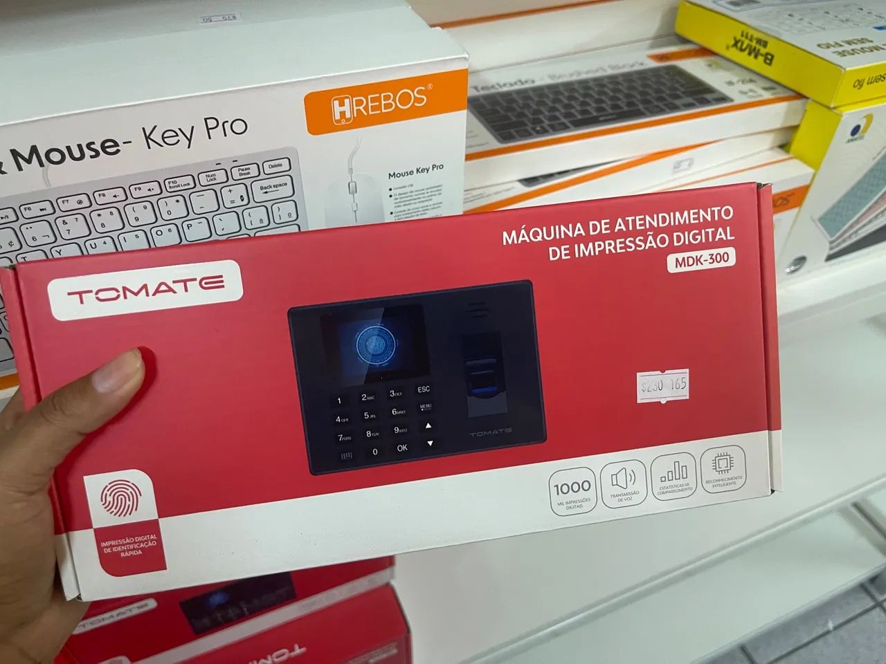 MDK-300 relógio de ponto com leitor de biometria