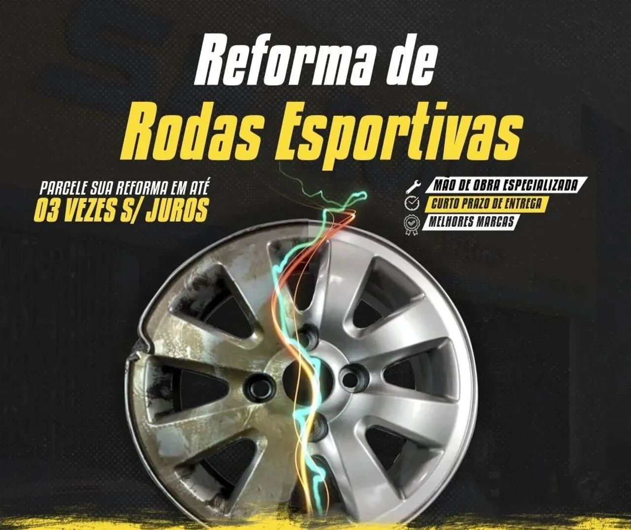 Estética e personalização de rodas esportivas e de alumínio  - Foto 3