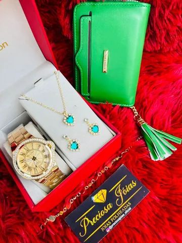 Kit feminino relógio resistente a água só o charme  - Foto 4