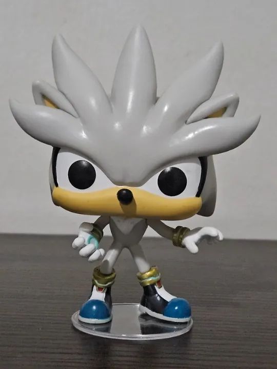 Funko Pop Silver 633 Sem Caixa Sonic The Hedgehog