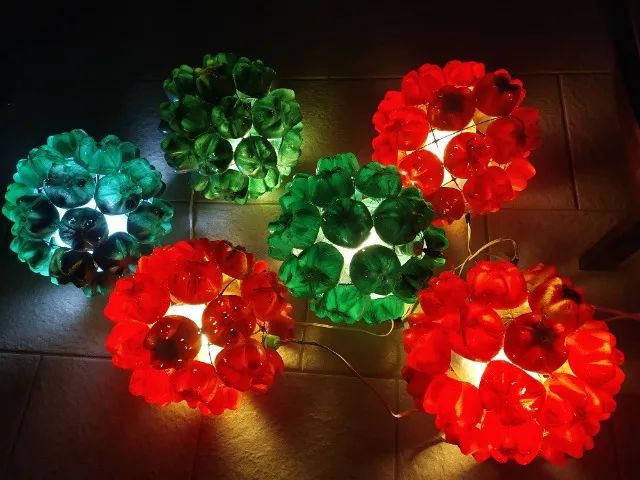 Enfeite 6 Bolas de Natal Gigante com Lâmpada - Foto 4