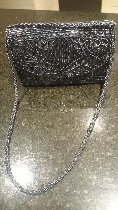 Bolsa para Festas Cinza Bordado - Foto 3