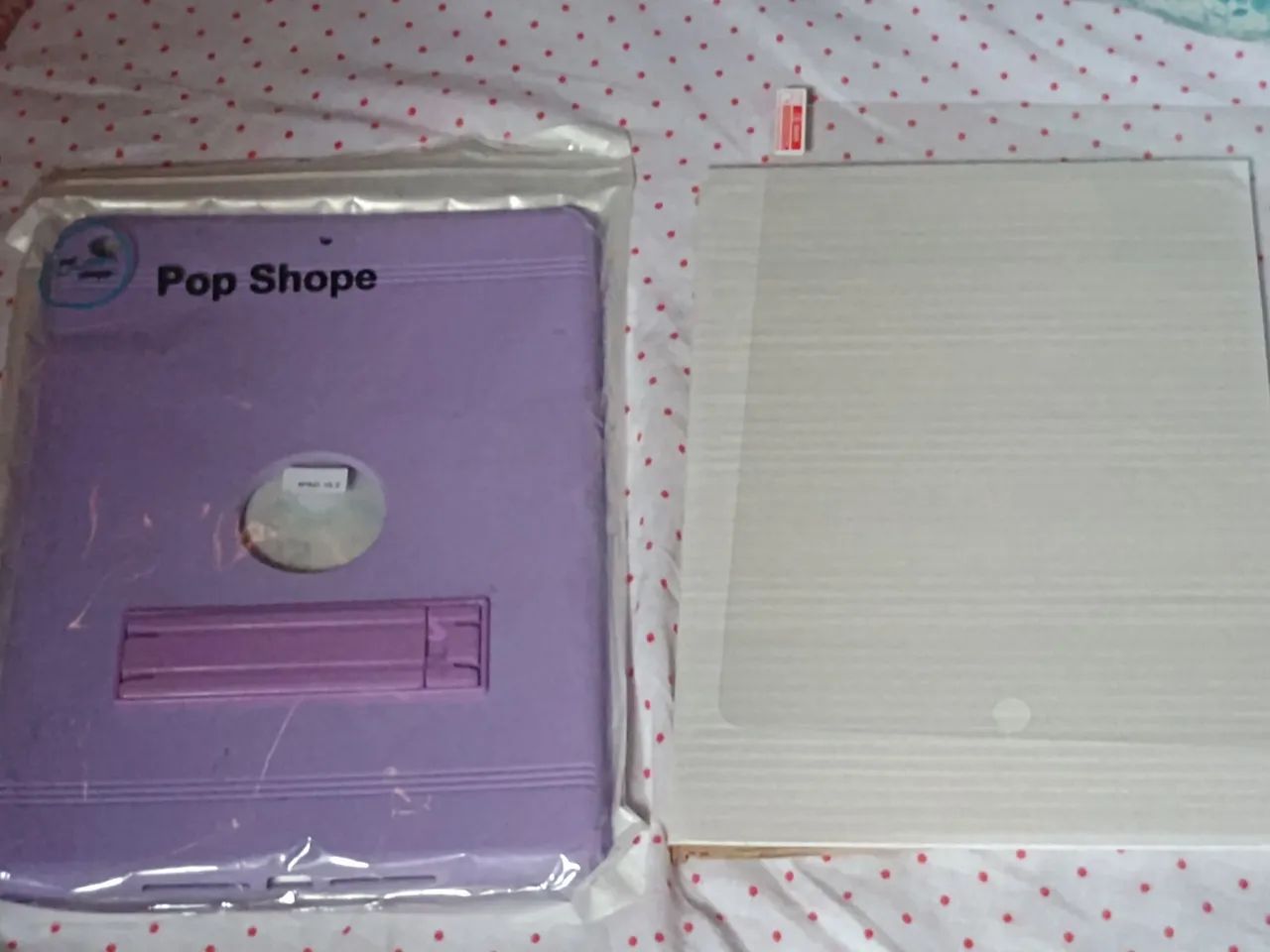 Capinha+película de vidro para iPad 10.2 - lilás (novo)