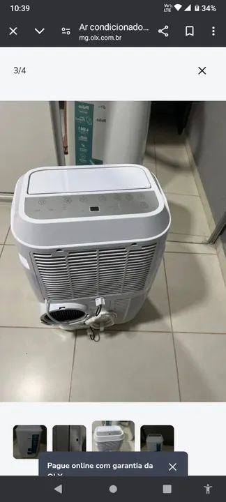 Ar Condicionado Portátil, não é climatizador não, em excelente estado- 12.000 BTUs