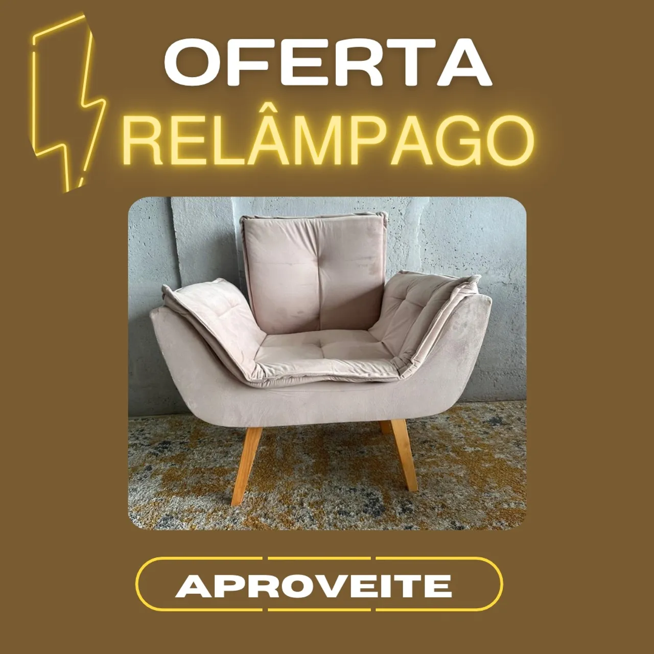 Oferta relâmpago, de poltronas 