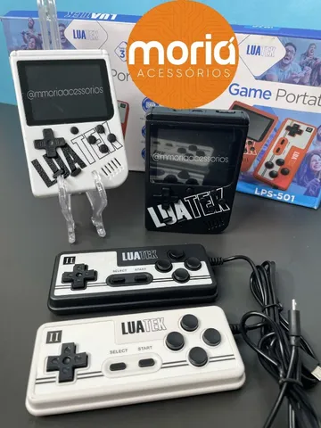 Mini Game Retrô com 400 Jogos Antigos e 1 Controle LPS-501