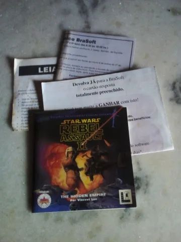 Antigo big box Star Wars Rebel Assault 2 Brasoft Hits - Foto 4