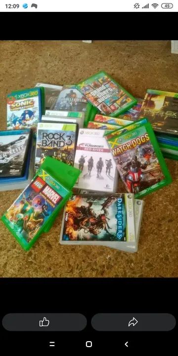 Lote 40 jogos Xbox 360 destravado - Foto 2