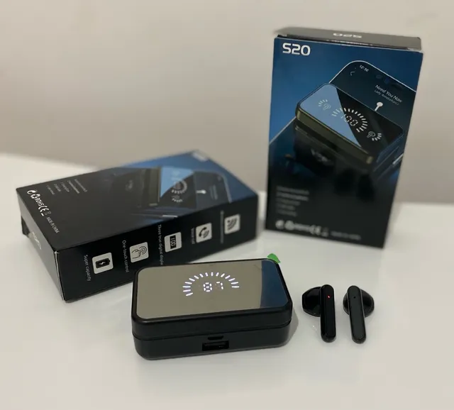 Fone de ouvido sem fio Bluetooth S20 TWS