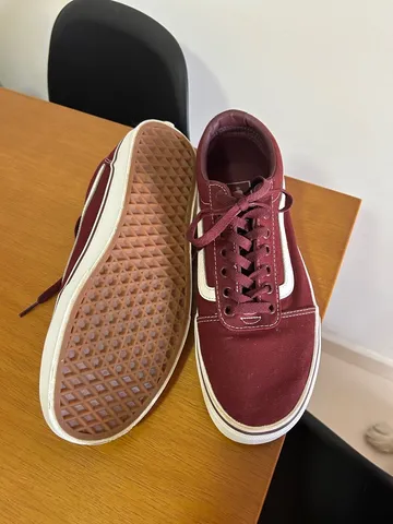 Vans Old Skool Branco em Couro  Tênis Feminino Vans Nunca Usado