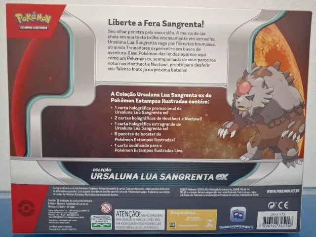 Box Coleção Pokemon Ursaluna Lua Sangrenta ex - Foto 2