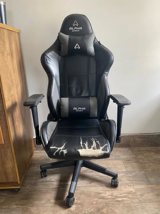 Cadeira Gamer Alpha Gamer Nimbus Usada - Foto 2