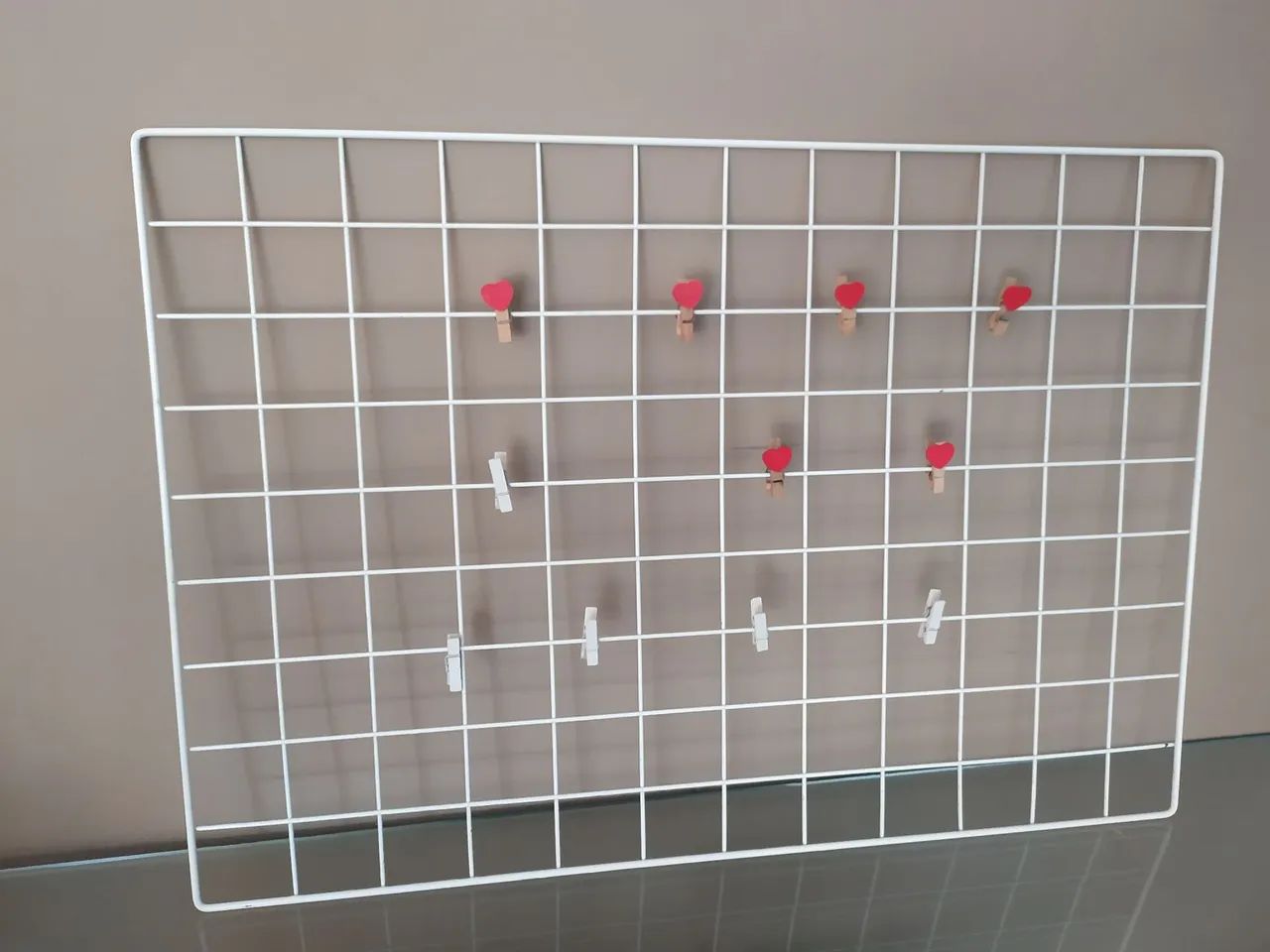 Quadro de grade branco p fotos e mensagens - Foto 6