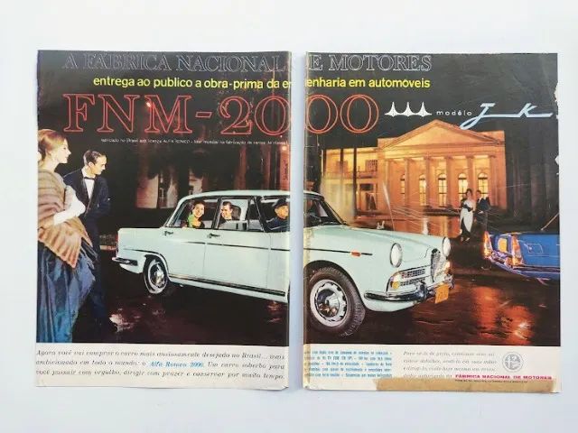 FNM 2000 JK 1960, 1961 - Propaganda de época