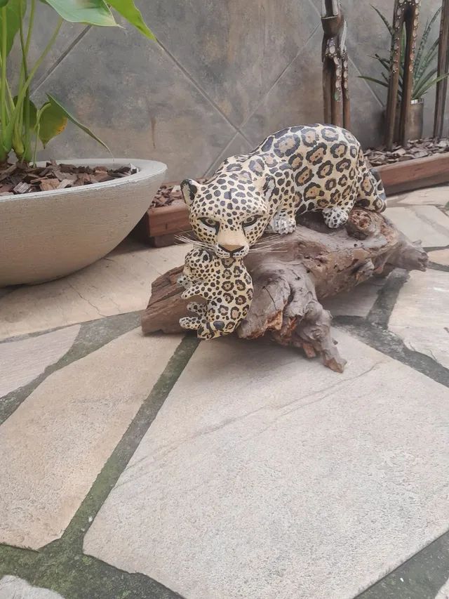 Onça com filhote antiga 