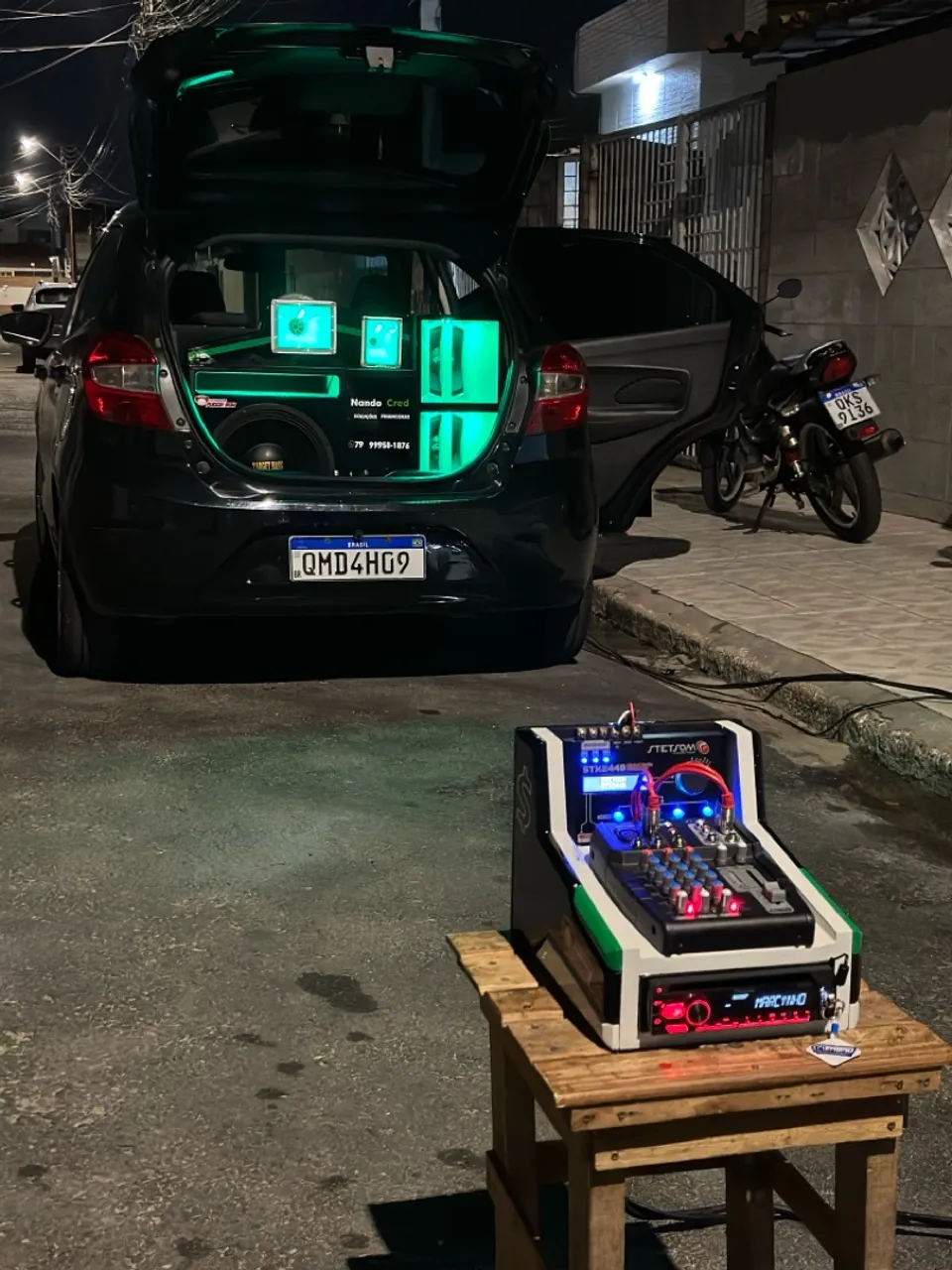 Som Automotivo Completo com Iluminação LED