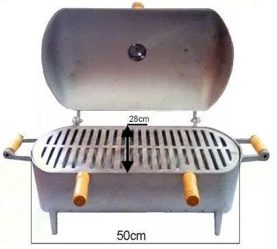 Churrasqueira de Alumínio Fundido a Bafo GRANDE  - Foto 4